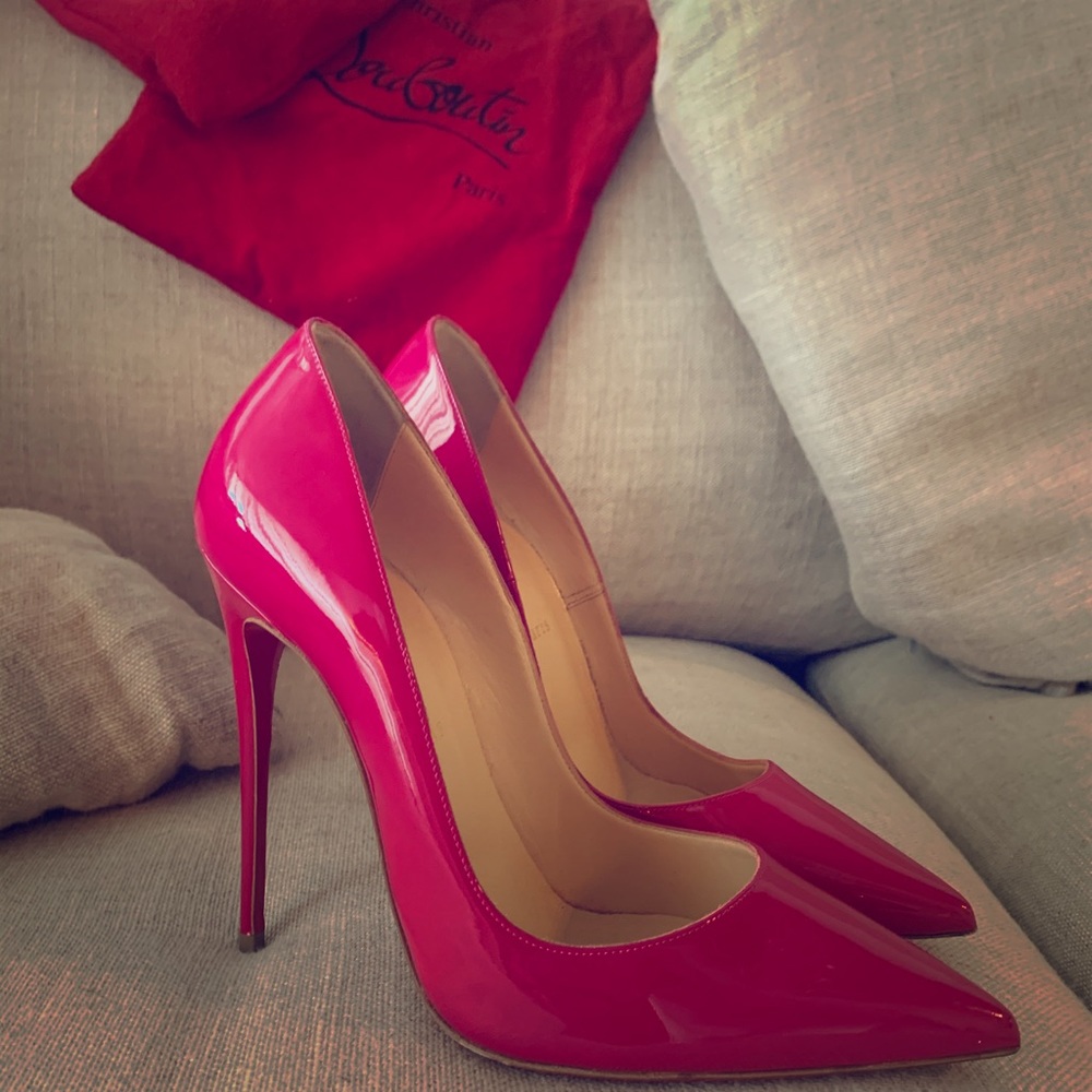 Louboutins pink heels